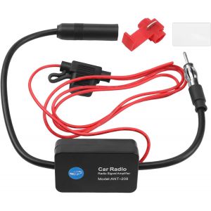 Amplificateur de Signal D'autoradio 12V Amplificateur D'antenne Universal Amplificateur de Signal Radio FM pour Véhicule Camion SUV Autoradio de Voiture - Neuf