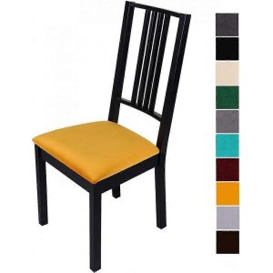 Housse De Chaise,Housse De Chaise Universelle Lavable,Housse De Salle &Agrave; Manger Universelle,Tr&egrave;s Facile &Agrave; Nettoyer Et Durable,Facile &Agrave; Installer (Jaune,1 Pi&egrave;ces) - Neuf