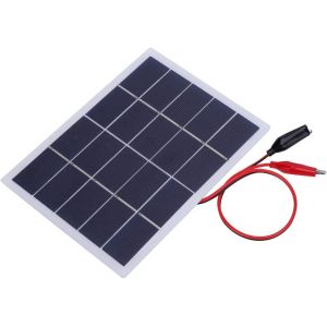 Yemaesre-Mini Panneau Solaire, 3w 5v Panneau Solaire Portable Silicium Polycristallin Kit Panneaux Solaires Étanche Camping En Plein Air Batterie Chargeur Pour Caravane Car Bateau Maison Jardin Campe - Neuf