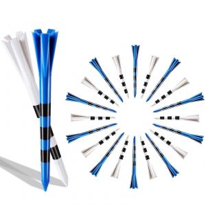 50 Pi&egrave;ces (3-1/4 Pouces Et 2-3/4 Pouces) En Plastique Ball Tee 5 Broches Si&egrave;ge De Golf Outil D'entra&icirc;nement De Golf - Neuf