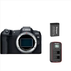 Bo&icirc;tier CANON EOS R8 + batterie Kingma 1040 mAh (Canon LP-E17) + chargeur double USB LCD Kingma (pour Canon LP-E17) - Neuf