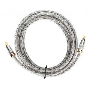 C&acirc;ble &agrave; fibre optique professionnel 24K plaqu&eacute; or C&acirc;ble &agrave; fibre optique num&eacute;rique pour lecteur DVD CD TV Set Top Box 26,2 pieds - Neuf