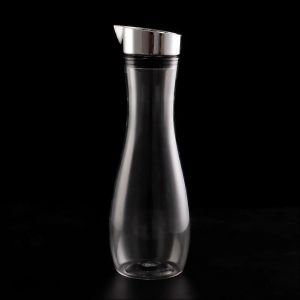 Bouteille De Jus Transparente En Acrylique Avec Couvercle 1,2 L - Pichet D'eau Ou Pichet De Jus - Neuf
