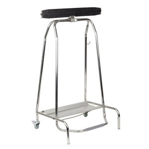 Jexnovashop-Porte-Sac &Agrave; P&eacute;dale, Poubelle Sans Contact Avec M&eacute;canisme &Agrave; P&eacute;dale, Poubelle &Agrave; P&eacute;dale Avec 2 Roulettes Pivotantes, Convient Aux Sacs Poubelles Jusqu'&agrave; 120 Litres, Lxpxh : 59 X 43 X 96 Cm, - Neuf