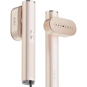 MEVRONISSHOP-D&eacute;froisseur vapeur portable 2 en 1 pour v&ecirc;tements, 100-240 V, double tension, r&eacute;servoir d'eau de 1000 W et 120 ml, or rose - Neuf