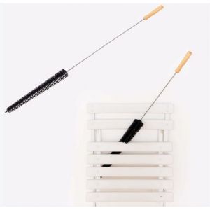 (2 pièces) Brosse pour radiateur - 70 cm x 4 cm Flexible et ne perd pas ses poils - parfaite pour nettoyer les radiateurs à panneau plat - Neuf