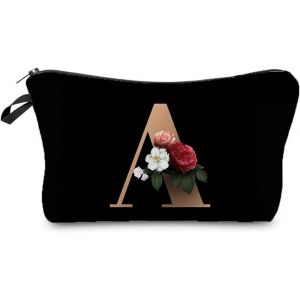 Pochette&iquest;Petite Trousse De Maquillage, Sac &Agrave; Main Petite Trousse De Maquillage, Trousse De Maquillage Imprim&eacute;e, Trousse De Maquillage Personnalis&eacute;e Pour Femme (Noir) - Neuf