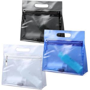 KALANKA-6 Pi&egrave;ces Color&eacute; Trousse De Toilette Transparente,Trousse Toilette Voyage Maquillage Transparente,&Eacute;tanche Trousse De Toilette Avion,Femme Homme Pochette Voyage - Neuf