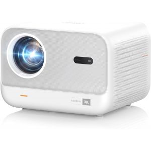 Vidéoprojecteur avec Son JBL 16W, Yaber Projecteur Video Auto Focus, Videoprojecteur Portable WiFi6 Bluetooth Courte Focale, Rétroprojecteur Extérieur Natif 1080P, HDMI/USB - Neuf
