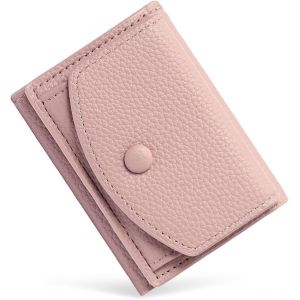 CAUC-Portefeuille Femme en Cuir Mini Portefeuille Porte Monnaie pour Femmes avec 3 Emplacements de Carte Portefeuilles Pochette Femme avec Poche à Monnaie - Neuf
