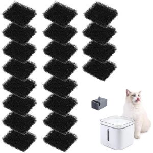20 Filtres De Rechange Pour Fontaine À Eau Pour Chats, Mousse Filtrante Compatible Avec Ever Sweet 3 Pro, Solo 2 Et Solo Se - Neuf
