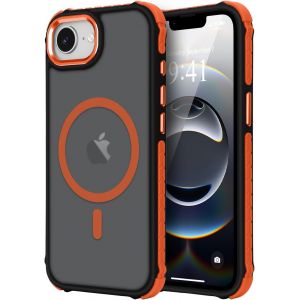 KALANKA-Coque Magn&iquest;&iquest;tique pour iPhone 16e Compatible avec MagSafe Recharge sans Fil &iquest;&iquest;tui Housse de Protection Antichoc en TPU Antichoc/PC Dur Housse Arri&iquest;&iquest;re pour iPhone 16e,Orange - Neuf