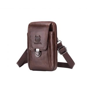 Sac ceinture en cuir G063 pour t&eacute;l&eacute;phone portable - Sac bandouli&egrave;re compact pour l'ext&eacute;rieur - Neuf