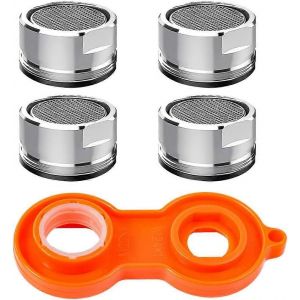 Aérateur De Robinet À Économie D'eau Pcs,Accessoires D'aérateur De Robinet M24 Filtre De Robinet Avec Joint Et Clé D'aérateur Pour La Cuisine Et La Salle De Bain - Neuf