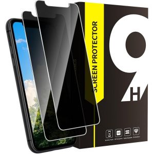 Kal-Lot De 2 Films De Protection D'écran En Verre Blindé Pour Iphone 11/Xr - Ultra Transparent - Dureté 9h - Anti-Bulles - Anti-Taches - Bords 2,5d - Sans Poussière - Protection Visuelle Pour - Neuf