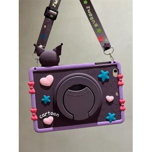 Pour Honor Pad X8a X9 Pro 11.5 V9 11 Pouces Mignon Dessin Animé 3d Kuromi Silicone Tablette Étui De Protection Pour Huawei Matepad M7 10.8 Matepad M7 10.8in-Green - Neuf