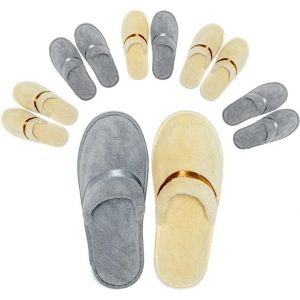 6 Paires De Machine Réutilisables Spa Pantoufles Pour La Maison, Hôtel, De Mariage, De Voyage Et De Fête - Neuf
