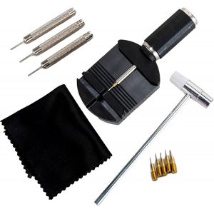 Kal-Outil Bracelet Montre,Kit Demontage Pour Enleve Maillon,Outil De Dimensionnement De Bracelet De Montre,Remplacement De Goupilles De Montre,Marteau De Montre,Goupilles De Poinçonnage - Neuf