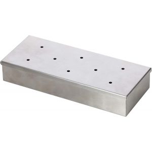 KAL-Mastercook Boîte À Fumer En Acier Inoxydable Pour Barbecue À Gaz Et Charbon, Fumoir Barbecue Pour Viande Et Poisson, Accessoire Pour Grillades Aromatiques - Neuf