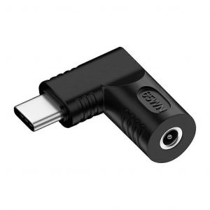 Connecteur jack d'alimentation CC Type-C Convertisseur adaptateur mâle vers DC-femelle pour ordinateur portable PC Téléphone en option - Neuf