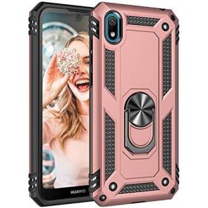Kal-Coque Pour Huawei Y5 2019/Honor 8s, Avec Anneau Support, Coque Etui Housse Honor 8s Antichoc Militaire [Tough Armor] Heavy Duty Shock Proof Protective Housse Pour,Rose Or - Neuf