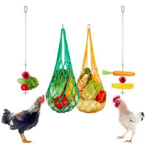 Lot De 4 Sacs En Filet Pour L'alimentation Des Poulets, Sac En Filet Pour L'alimentation Des Poulets, Han - Neuf