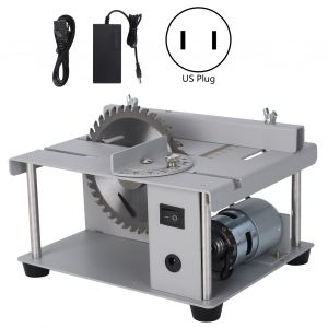 XYONG Scie circulaire a table miniature, mini, portable, multifonctionnelle, durable, pour la maison, prise CA 110-240 V US - Neuf