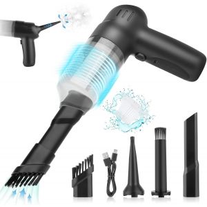 Aspirateur Voiture, 6000Pa Mini Aspirateur Sans Fil A Main Avec Aspiration, Soufflage, Gonflable 3 En 1 Puissant Vacuum Cleaner, Aspirateur De Table Pour La Voiture, La Maison - Neuf
