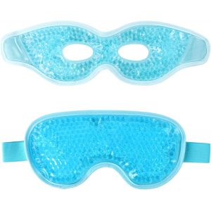 Jgd-Lot De 2 Masques Rafra&icirc;chissants En Gel Pour Les Yeux - Bleu - R&eacute;utilisables - Pour Homme Et Femme - Pour La Th&eacute;rapie Par Le Chaud Et Le Froid - Pour Les Yeux Secs - Soulage La Fatigue Oculaire - Neuf