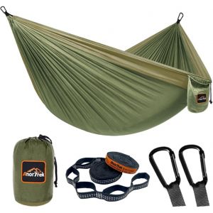 Camping Hammock, Hamac De Voyage En Nylon Super L&eacute;ger Et Portable Avec Deux Sangles D'arbre, Pour Le Camping, La Randonn&eacute;e Et Le Sac &Agrave; Dos.[B67] - Neuf