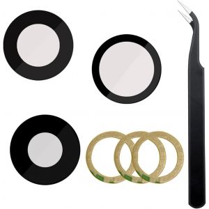 Lot De 3 Lentilles De Rechange D'origine En Verre Saphir Pour Iphone 13 Pro 6,1"" / 13 Pro Max 6,7"" - Remplacement - Fixe - Construction En Verre Saphir - Compatible Iphone 13 Pro - Neuf