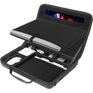 15,6 Pouces &Eacute;tui Rigide Sac Compatible Avec Ordinateur Portable 2021/2019 16 Pouces 15,4 Pouces Macbook Pro, &Eacute;tui De Transport Avec Compartiment Pour Accessoires - Noir - Neuf