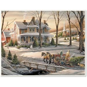 Ayuhr-50x40cm Diamond Painting 5d Complet Maison Dans La Neige, Diy Peinture Diamant Paysage Hiver, Tableau Diamant Carré Pour Enfants, Diamond Art Accueil/Décor Mur/Cadeau Noël - Neuf