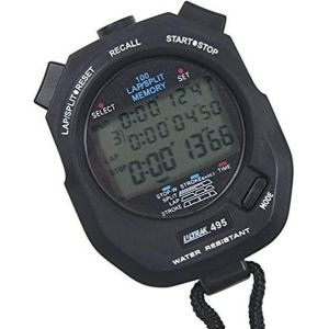 Chronomètre Numérique Bran Sports Avec Alarme, Calendrier, Mémoire 100, Temps Intermédiaires Cumulés Et Au Tour, Résistant À L'eau, Chronométrage 10 Heures - Neuf