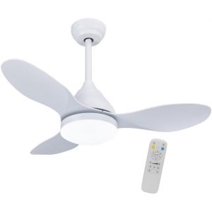 CHECARZHN--NO1-- Ventilateur De Plafond Petit Diamètre 92 Cm Led Cavil Mini Blanc 20 W Avec Mémoire D'Allumage Et Cct 3000-4000-6000 K - Neuf