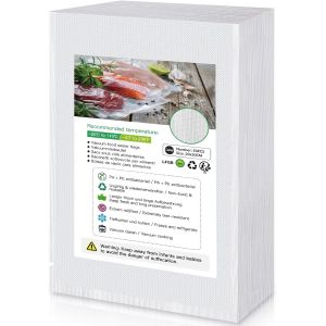 Sacs Sous Vide Alimentaire 50 Sacs 20x30cm Sachet Sous Vide Alimentaire,Convient à Toutes les Machines D'étanchéité Sous Vide,pour la Conservation des Aliments et la Cuisson,sans BPA - Neuf
