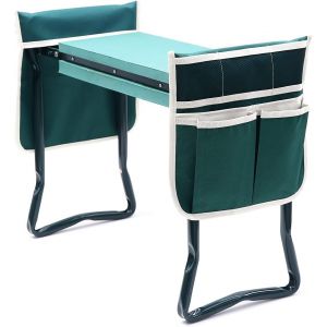 NouvelHorizonstore-Banc agenouilloir et si&egrave;ge de jardin avec coussin pour s'agenouiller plus &eacute;pais et plus large et 2 grandes poches &agrave; outils, tabouret de jardinage pliable, pour les parents, les per - Neuf