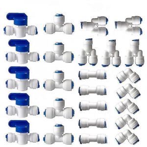 Raccord D'osmose Inverse De Filtre À Eau,Raccord Droit Pour Tuyau De Filtre À Eau,Tubes De Raccords De Réfrigérateur25pcs-En Stock - Neuf