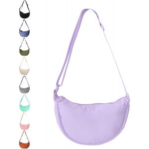 RFCBC-Sac à Croissants en Nylon Sac à Croissant pour Femmes Nylon Petit Sac Demi-lune en Velours Côtelé Sac Banane en Velours Côtelé - Neuf