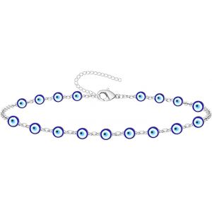 Eryi-Bracelet Oeil Turc En Acier Inoxydable Ou En Fil + Un Bracelet 7 Noeuds (Gratuit), Amulettes Porte-Bonheur Et Protection Contre Le Mauvais ?Il Bijoux Homme Bracelets Femme Fille - Neuf