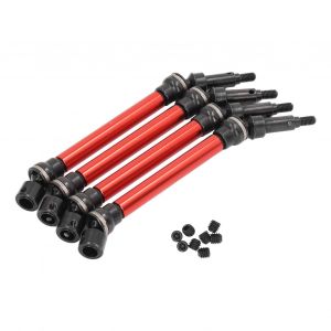 Lot de 4 arbres de transmission avant et arriere RC en alliage d'aluminium pour Arrma 1/8 pour Kraton 4S, rouge - Neuf