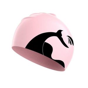 Bonnet De Bain Queue De Poisson En Silicone Rose Pour Cheveux Longs &iquest; Durable, Imperm&eacute;able, Confortable Et Prot&egrave;ge Les Oreilles Pour Toutes Les Activit&eacute;s Aquatiques - Neuf