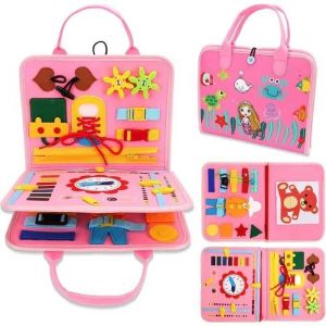 Jouets Montessori pour Enfants de 1-4 Ans Motricit&eacute; Fine et Activit&eacute;s de Voyage - Neuf