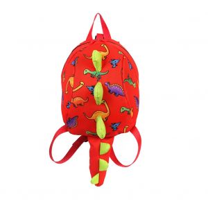 Sac A Dos Anti-Perte Pour Enfants, Motif Dinosaure, Avec Harnais De Securite Pour Bebe, Rouge - Neuf