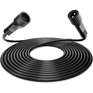 Jgd-Rallonge Guirlande Exterieure 10m Prolongateur Electrique, Rallonge Exterieure &Eacute;tanche Ip65,C&acirc;ble De Rallonge Pour Lampe De No&euml;l,2 Broches Connecteur Guirlande Avec Connecteurs - Neuf