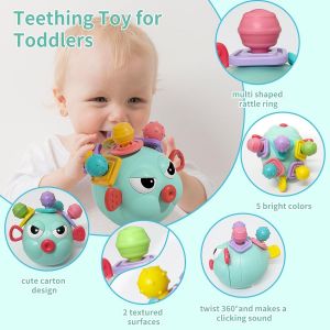 Baby Toys from 6 Months,Montessori Baby Toys,Baby Rattle,Baby Toys,Blocks,Sensory Toys for All Ages 1-3 Years - Neuf