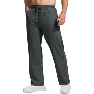 Ulteronixshop-Pantalon de jogging en coton pour homme - Pantalon de sport l&eacute;ger - Taille &eacute;lastique avec cordon de serrage - Pantalon de surv&ecirc;tement avec poches - Pantalon de yoga - Pantalon de maison - Neuf