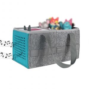 Mallette De Transport Pour L'audio Starter Set, Sac De Rangement Pour Bo&icirc;te Avec Des &Eacute;lastiques (2, Bleu) - Neuf