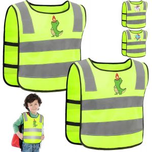 2 Pièces Gilet Reflechissant En V Enfant,Jaunes Réflecteur Haute Visibilité Sécurité Gilet,Licorne Gilet De Sécurité Pour Enfant Pour 2-12 Ans Enfants,Pour Sport,Course,Cyclisme,Ecole.[B1101] - Neuf