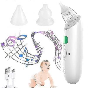 Aspirateur Nasal Pour B&eacute;b&eacute; B&eacute;b&eacute; Nez Suceur Avec Embouts En Silicone Et 3 Intensit&eacute;s D'aspiration R&eacute;glables Confortable,S&ucirc;r Et Silencieux Nettoyeur De Nez Portable - Neuf